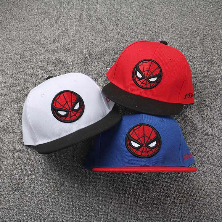 Topi Anak Laki-Laki / Perempuan Desain Spiderman / Captain America Untuk Musim Panas / Hadiah