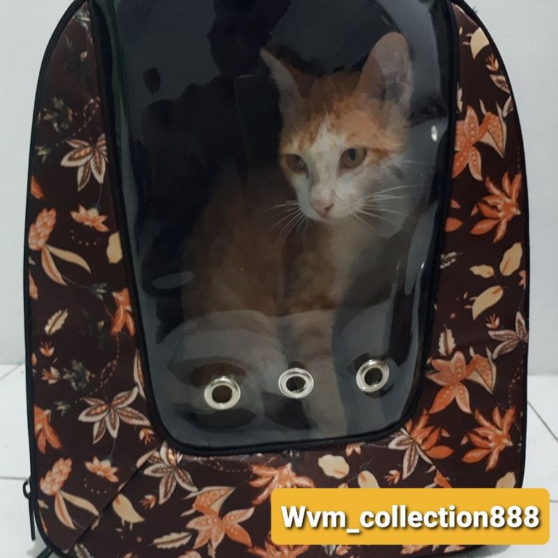 Pet Cargo Transparan / Tas Kucing Pet Bags Waterproof