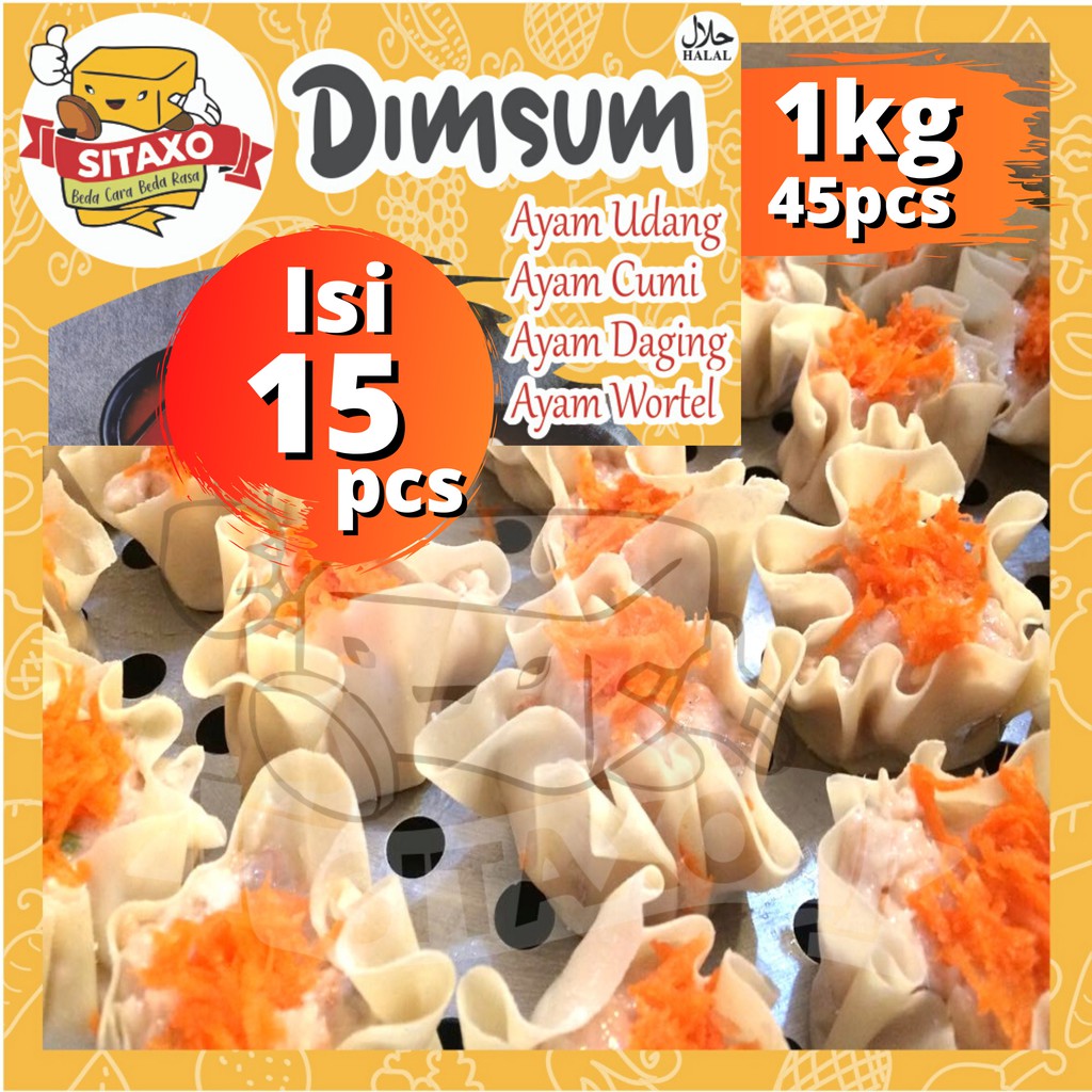 

Dimsum Frozen Dimsum Siap Saji Dimsum Ayam Cumi Udang #dimsum Halal | Dim Sum Isi 15 PCS