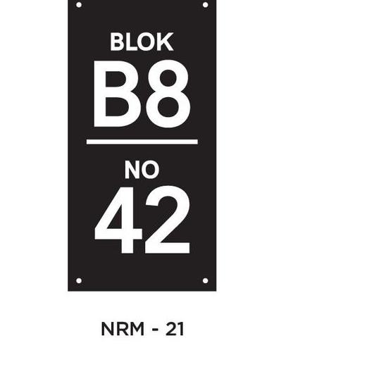

☎ Nomor Rumah Akrilik | NRM 21 |15 x 30 cm | Papan Nomer Alamat Rumah | Papan Alamat ☝