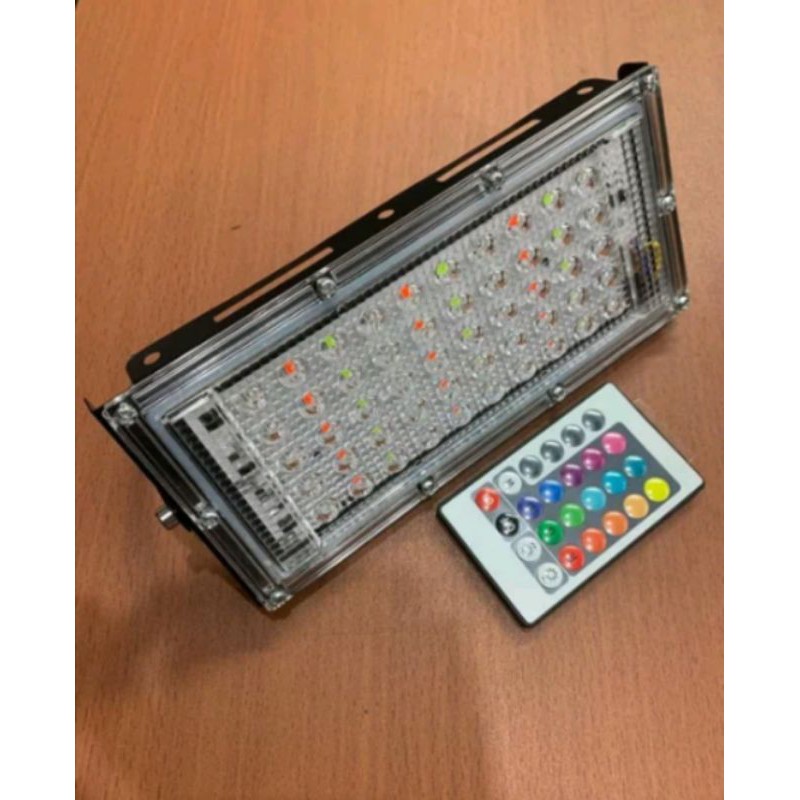 Lampu sorot RGB warna warni 50w 50W / lampu led rgb 50 watt / Flood light Rgb 50 Watt
