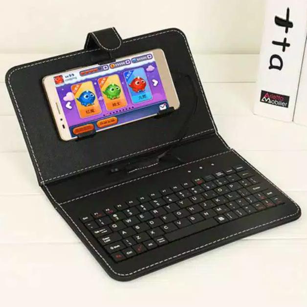 Keyboard For Android Wired Keyboard Flip Holster Case Cover For OTG