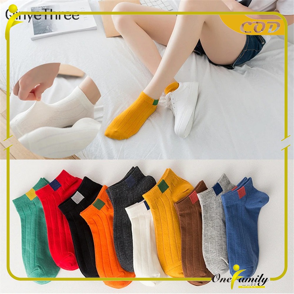 ONE - P55-P58 Kaos Kaki Pendek Dewasa / Kaos Kaki Semata Kaki Polos / Kaos Kaki Ankle Wanita Motif-7
