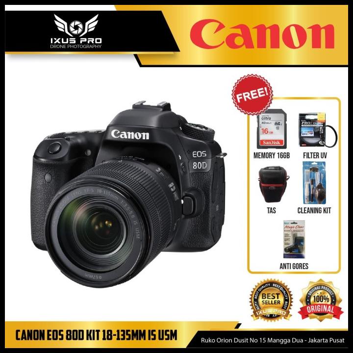 Canon Eos 80D Kit 18-135Mm Is Stm Original