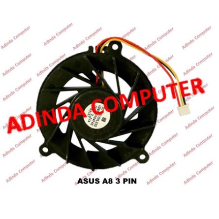 Fan Asus A8 F3SV F80 W3A A8T W30 3 pin