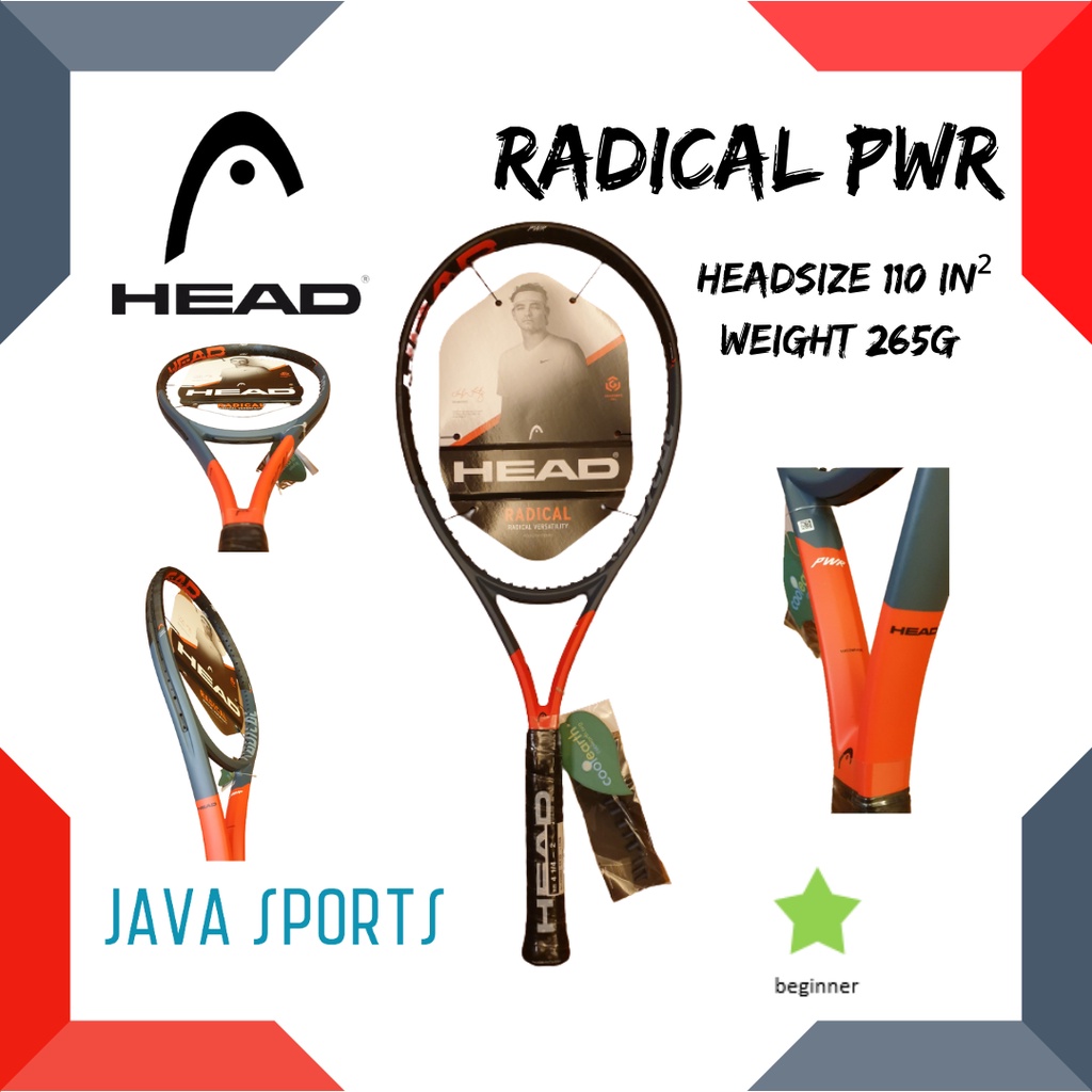 Tenis Raket Head Radical Graphene 360 PWR | 110 in² | 265g