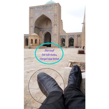 kaos kaki kulit asli haji & umroh khuff JNA