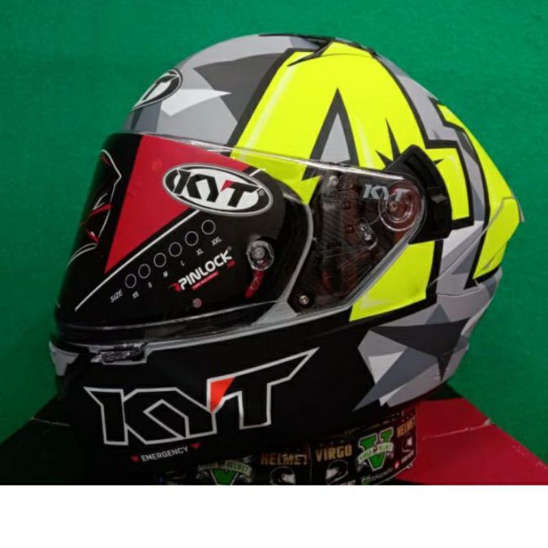 HELM KYT NFR ESPARGARO 2019 100% ORIGINAL KYT MATT GREY TERMURAH