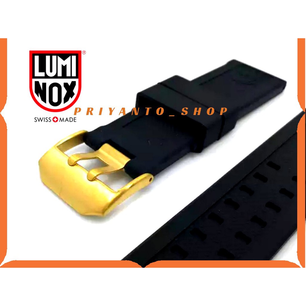 TALI JAM TANGAN LUMINOX EVO 23MM STRAP PREMIUM WATERPROOF LOGO