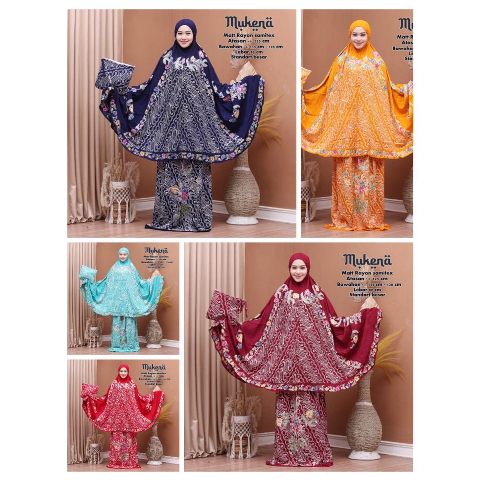 (TERMURAH) MUKENA BATIK CAP JUMBO PEKALONGAN MUKENA DEWASA