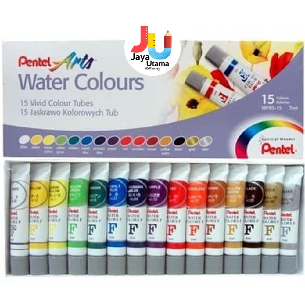 

Pentel Watercolor Cat Air Water Color Lukis 15 Warna