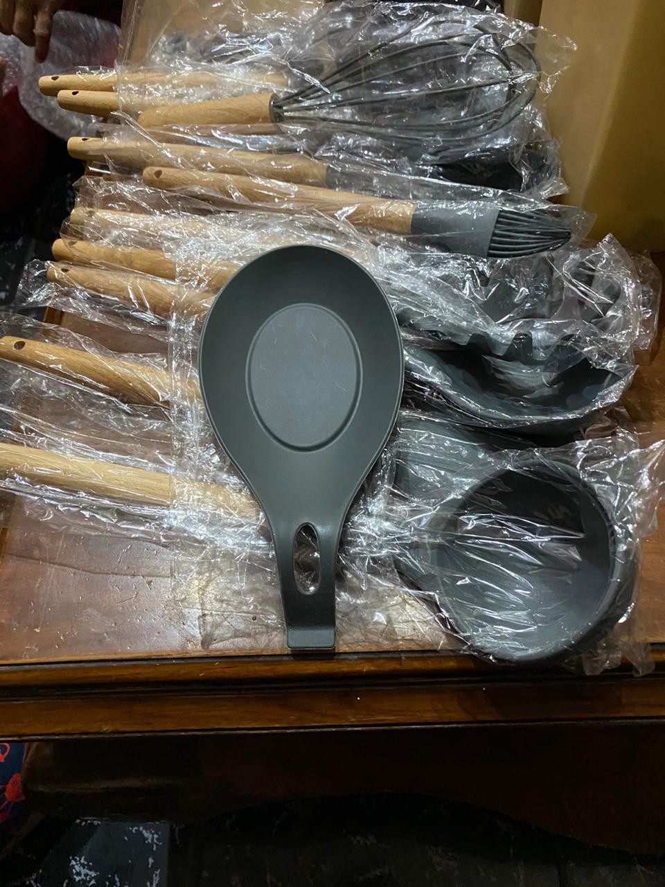 Sutil Sendok Masak Bahan Silicone Set 13pcs/set Ready Stock