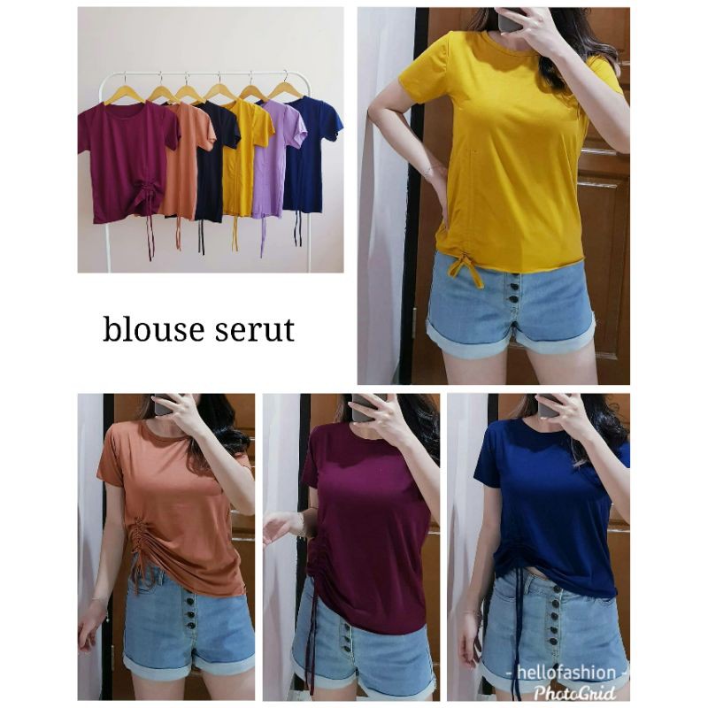 BLOUSE WRIN SERUT REALPICT/ATASAN CEWEK WRINKLE