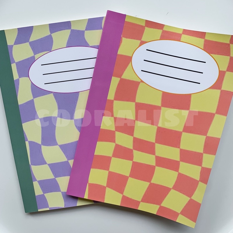 

notebook aesthetic checkerboard A5