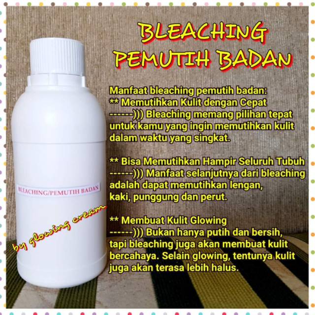 Bleaching Pemutih badan aman Permanen BPOM Tidak Ketergantungan