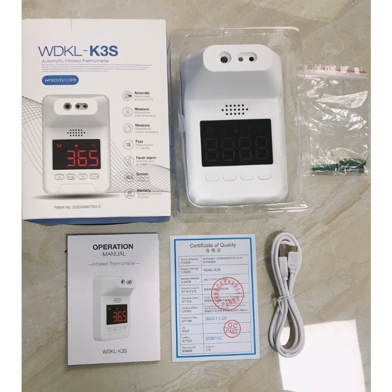 Infrared Counter Wall Thermometer Digital Otomatis WDKL K3S K3X + Tripod ORI