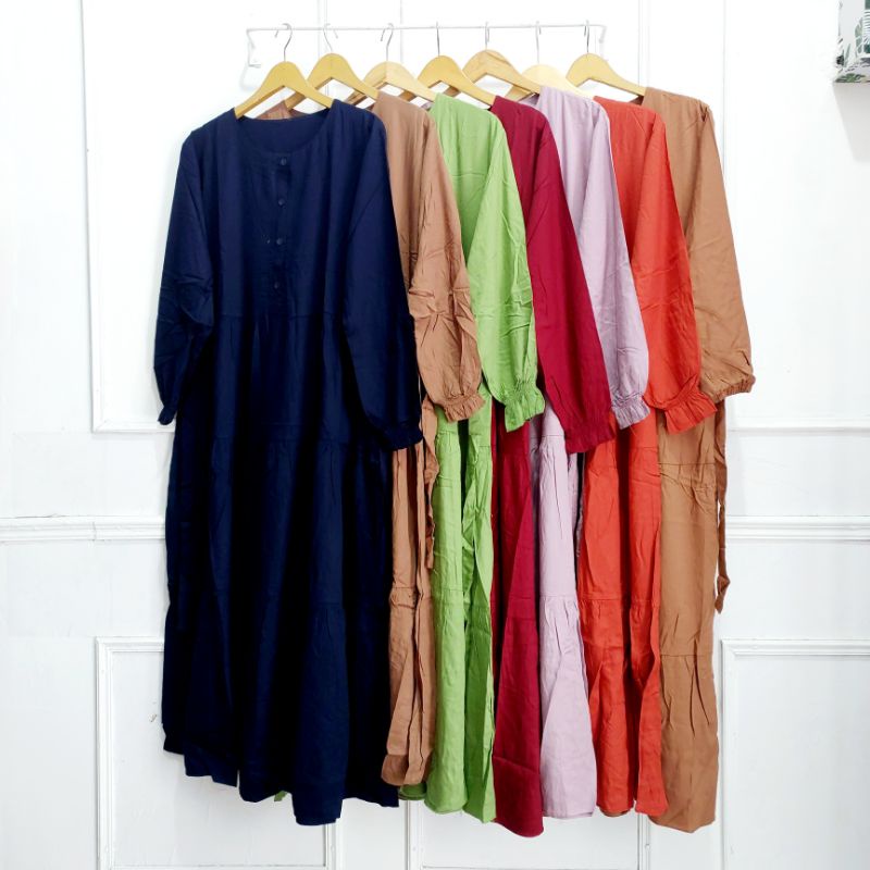 Gamis Rayon Twill Rempel // Dress Rayon // Gamis Simple