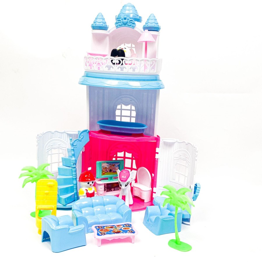 Mainan Anak Rumahan Set Little Pony - Assembly Building Block Castle