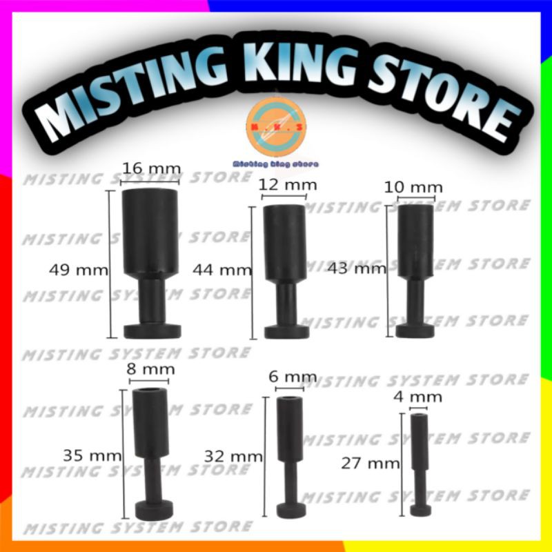 END PLUG 4MM/6MM/8MM/10MM/12MM DOP SLIP LOCK FITTING PNEUMATIC SELANG PU PENUTUP UJUNG KONEKTOR