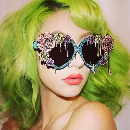 COLOR ME LIME GREEN hair color cream cat pewarna rambut