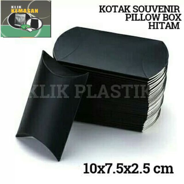 

KOTAK AKSESORIS HITAM/BOX/TEMPAT SOUVENIR/PILLOW BOX HITAM/GIFTBOX