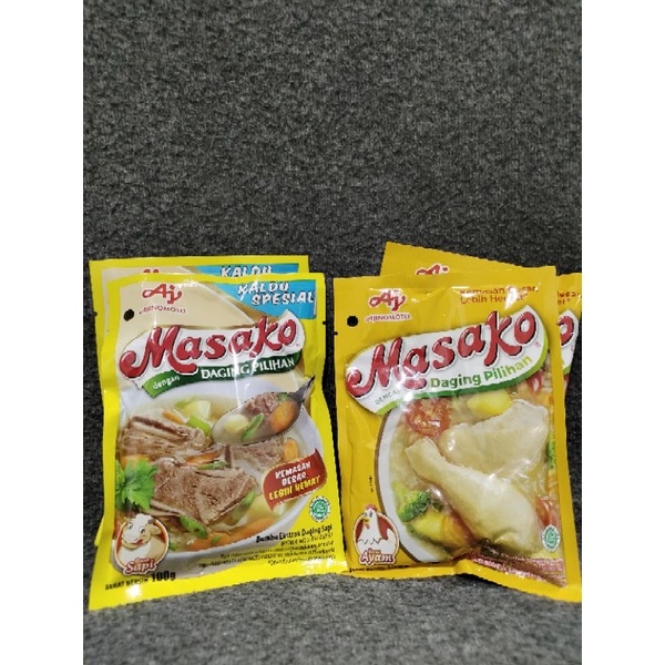 Jual Masako Ayam Kaldu Sapi Masako Ajinomoto 100g Shopee Indonesia