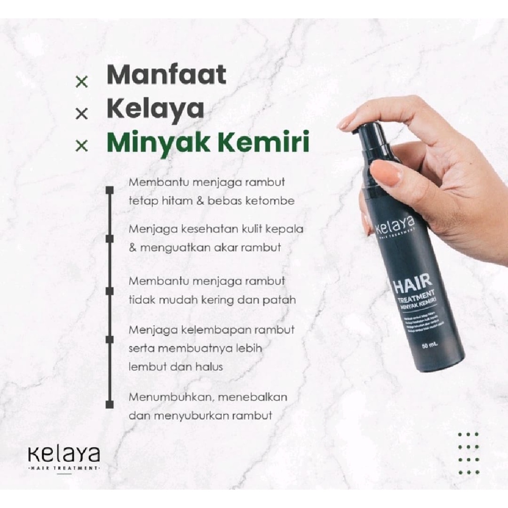 KELAYA SHAMPOO + MINYAK KEMIRI + SERUM HAIR TREATMENT