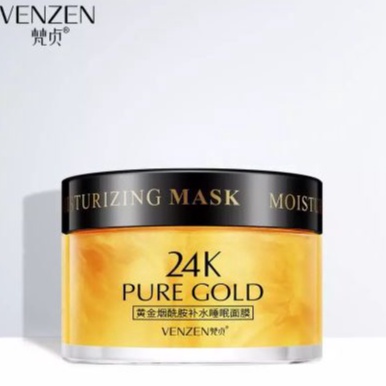 VEZE 24K Real Gold Luxury Effect Hydrating Sleep Mask