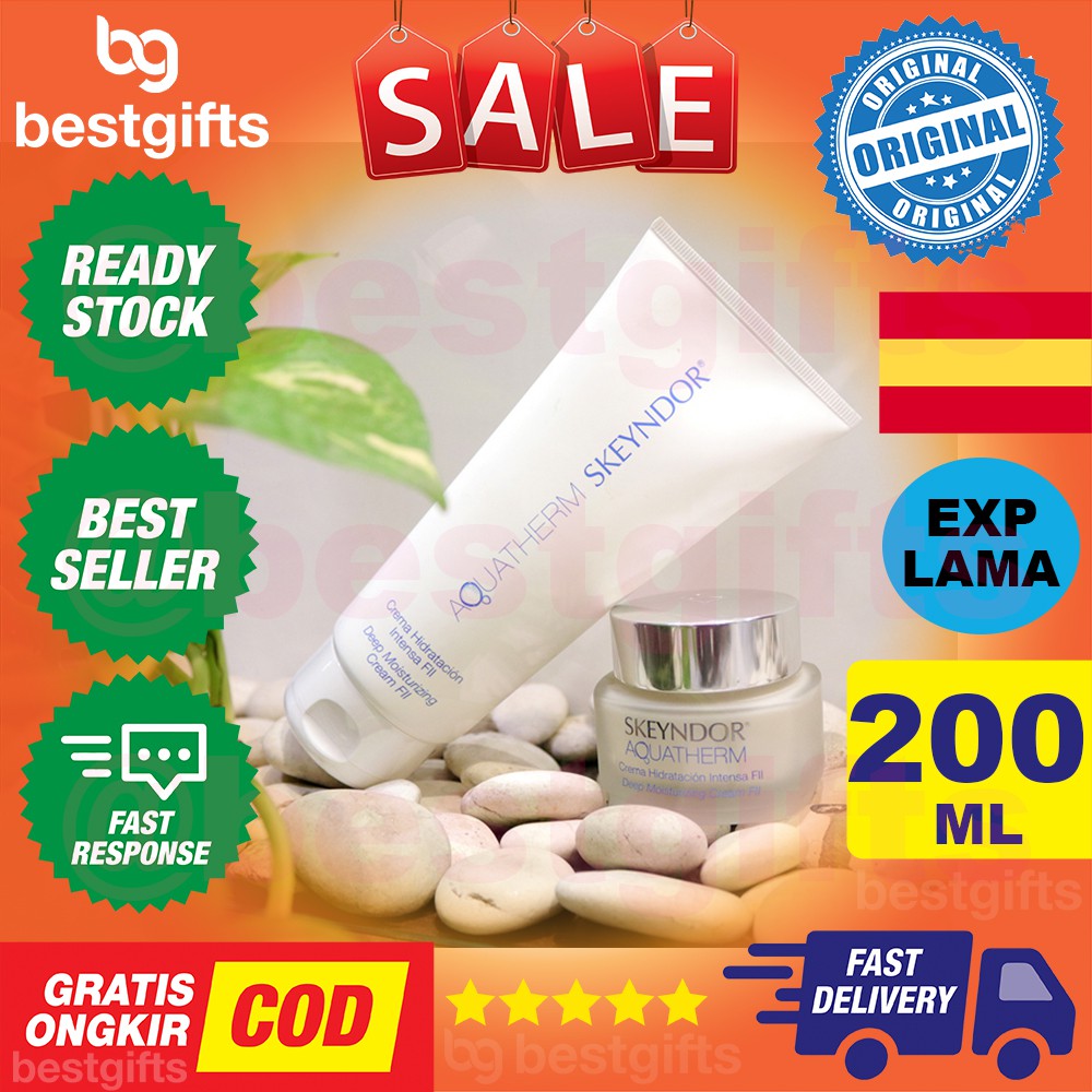 SKEYNDOR AQUATHERM DEEP MOISTURIZING CREAM FII KRIM PELEMBAB KULIT KERING SENSITIF BERMINYAK DEHIDRASI 200 ML