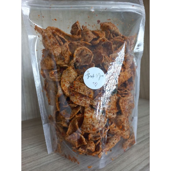 

KRIPIK BASRENG PEDAS DAUN JERUK