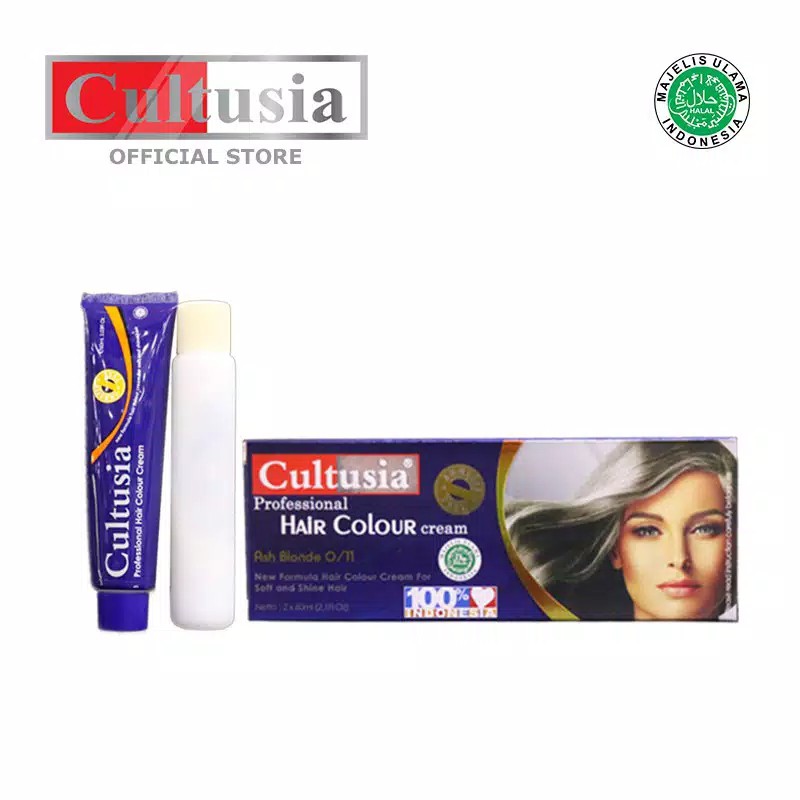 Cultusia Hair Color Ash Blonde 0/11 60 ML+CONDISIONER