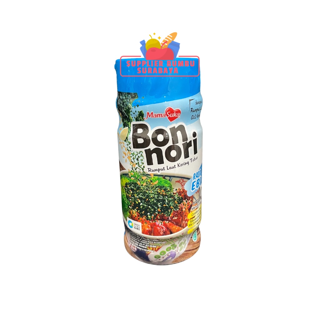 MamaSuka Bon Nori Rumput Laut Kering Tabur Bubuk Original Spicy 30g