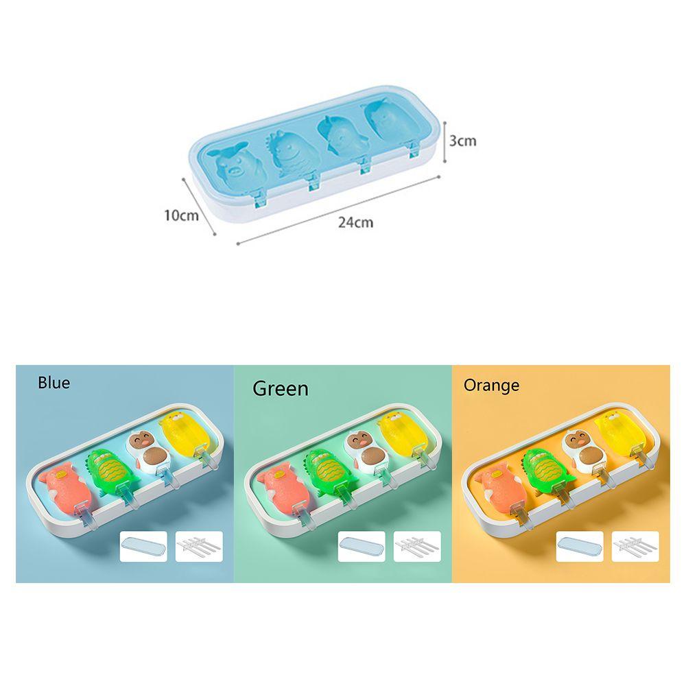 Solighter Cetakan Es Krim Kartun DIY Popsicle Tools Ice Makers