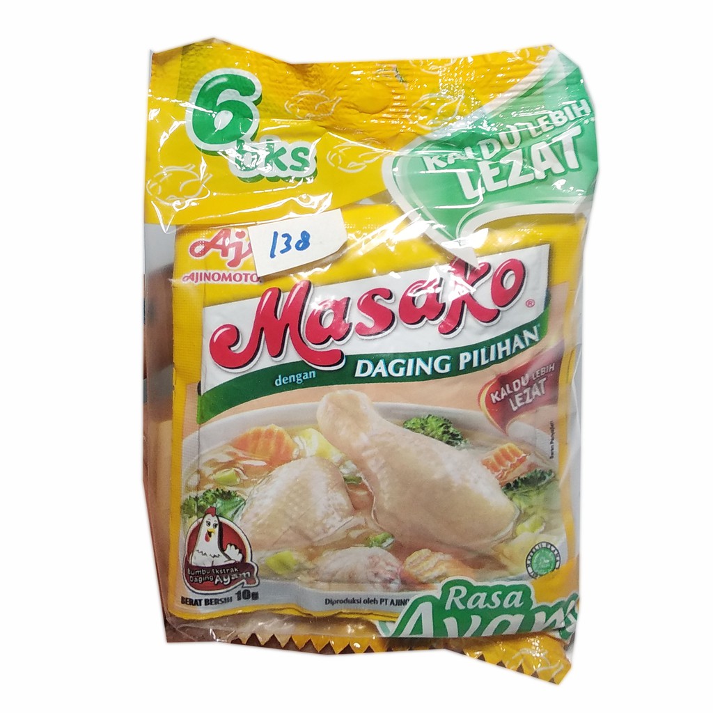 

Masako Rasa Ayam renceng 6 Buah 10 gram