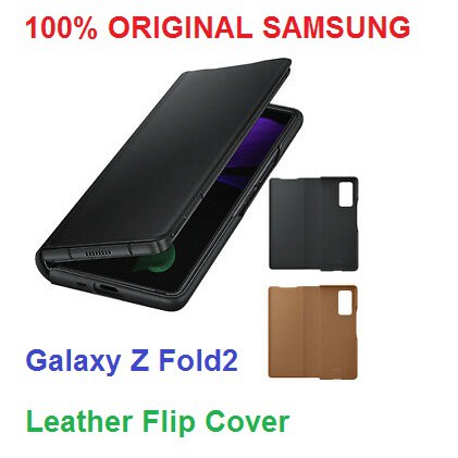 SAMSUNG Leather Flip Cover Galaxy Z Fold2 5G Case Original