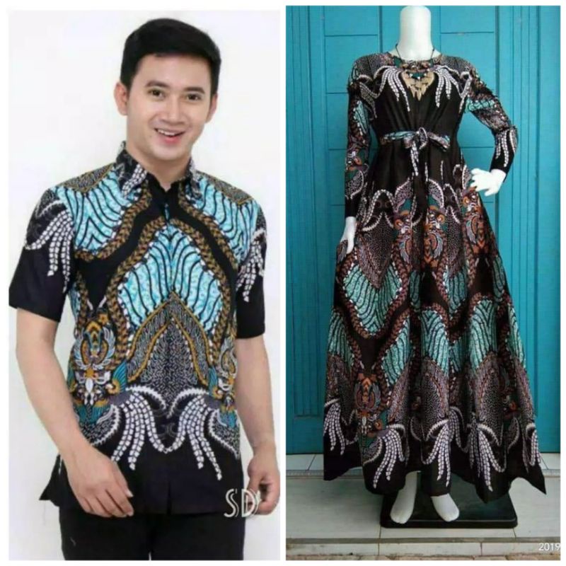 Maura Couple (COD) - Sania Ruffle Batik Couple ori Ndoro jowi DNT Garansi Termurah Shopee-Madu