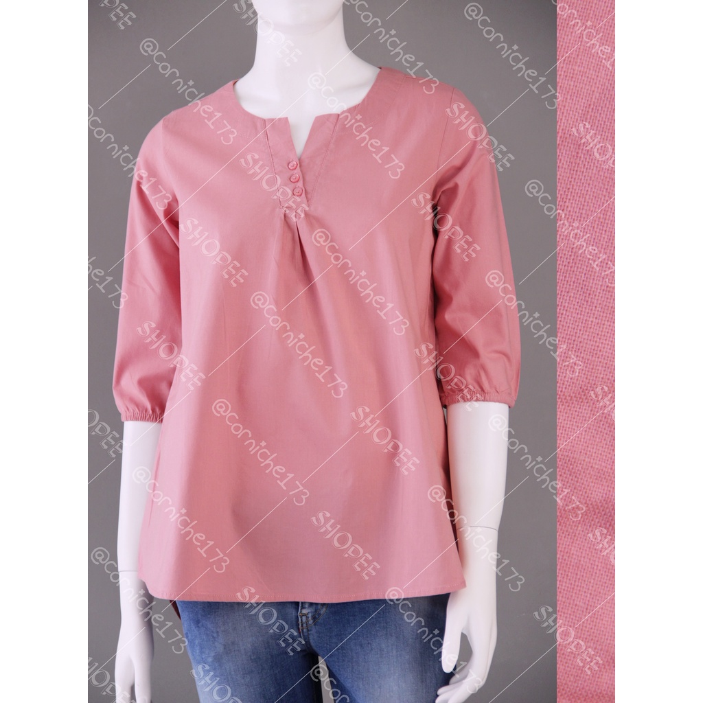 Corniche Palma Blouse Dark Pink - TH230998