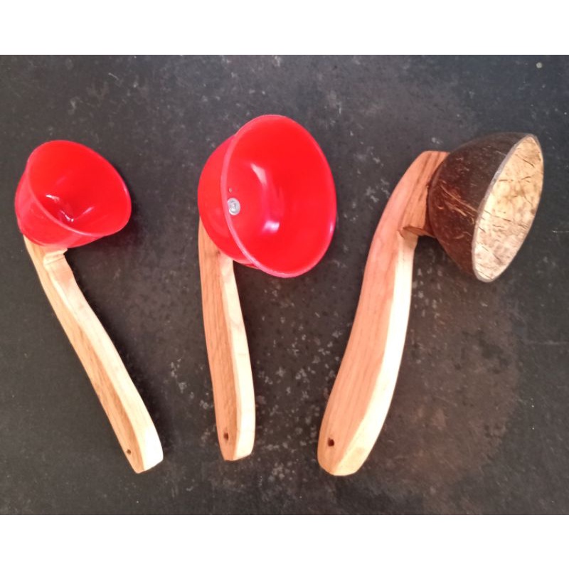 centong nasi ampera / rumah makan bahan plastik & bathok kelapa