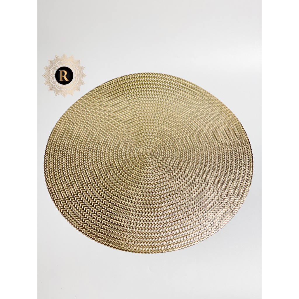 TAPLAK MEJA PLACEMAT PVC GOLD MUTIFUNGSI