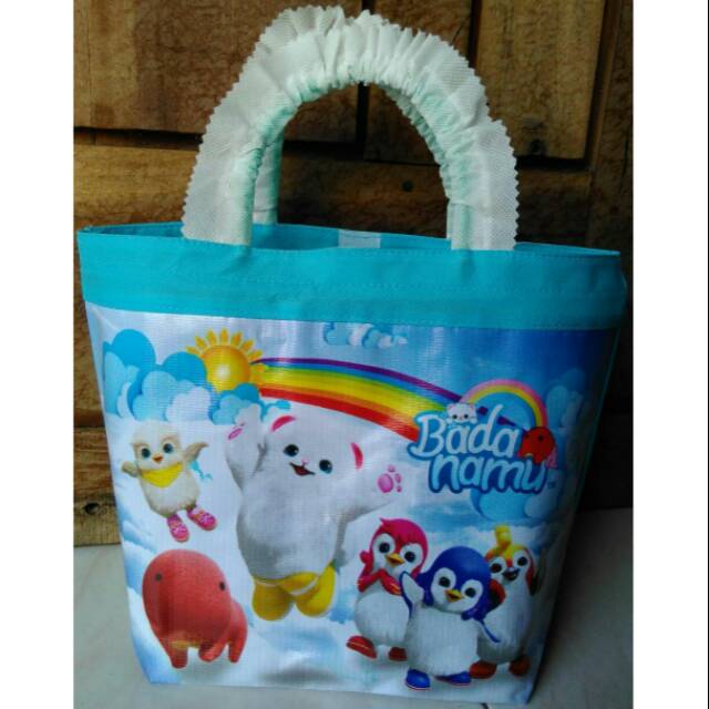 

TAS KARTUN PEGANGAN RENDA KARAKTER BADANAMU | GOODIE BAG SOUVENIR ULTAH ANAK | TAS KADO MURAH | PR2