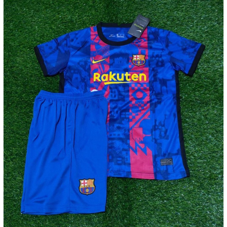 Setelan jersey anak kids barca home ucl 2021 2022 grade ori import