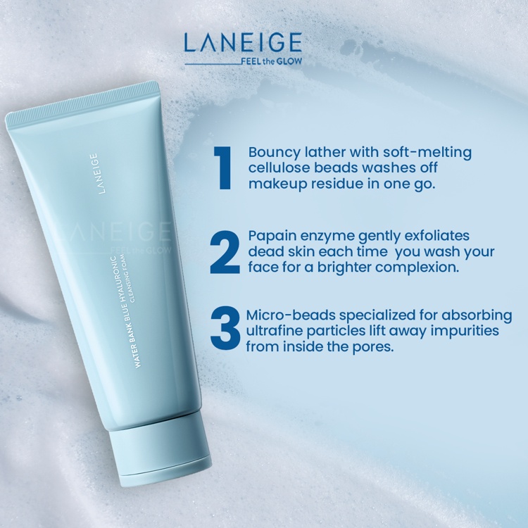 LANEIGE Water Bank Blue Hyaluronic Cleansing Foam 150gr