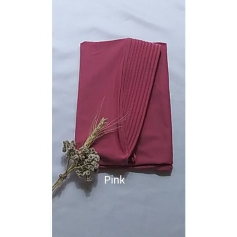 Jilbab Bergo Hamidah Jersey L /Hijab Instand-Pink