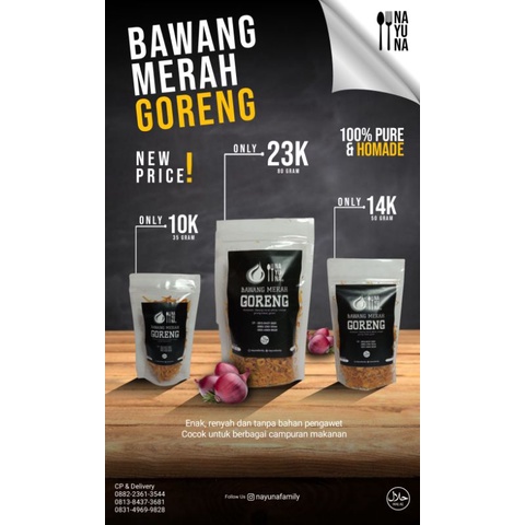 

Bawang Goreng Nayuna 50 gram