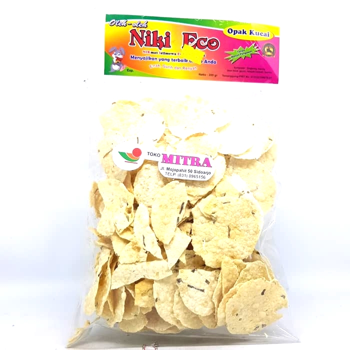 

NIKI ECO OPAK KUCAI 200gr | KERIPIK KRIPIK SINGKONG OVEN CAMILAN GURIH