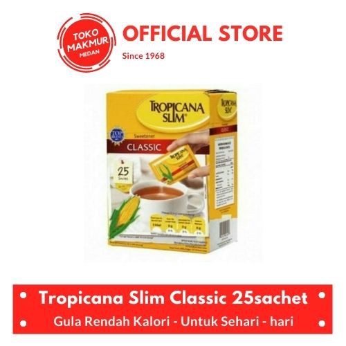 TROPICANA SLIM SWEETENER CLASSIC 25 SACHET - GULA