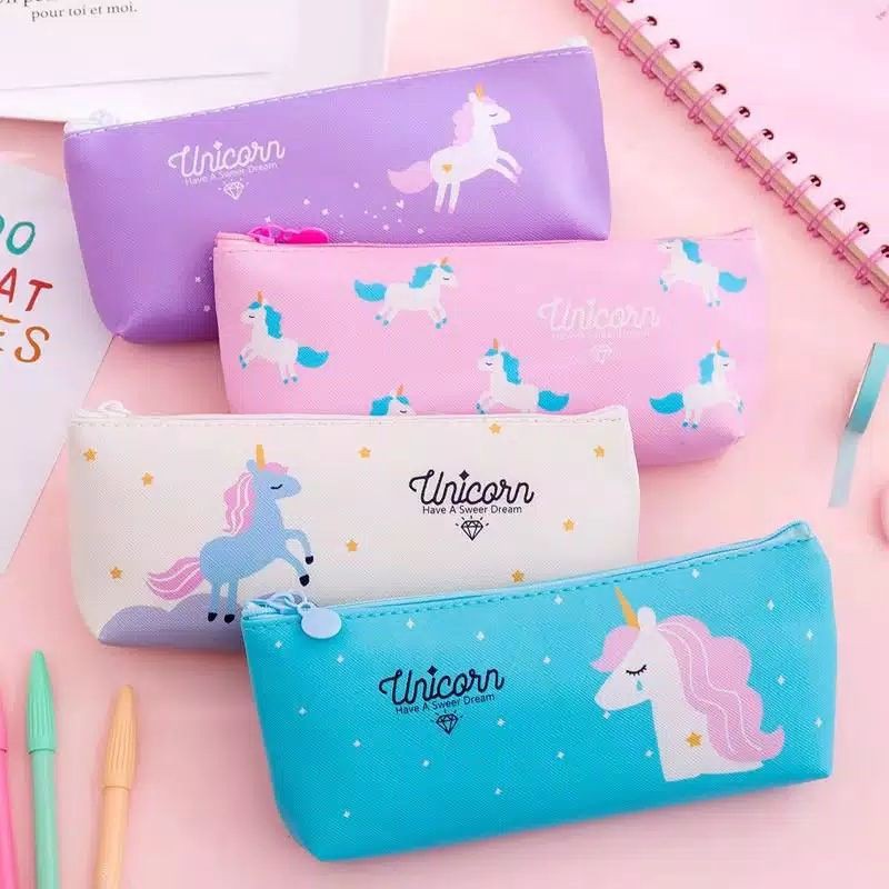 

Tempat Pensil PU Leather Unicorn Pastel