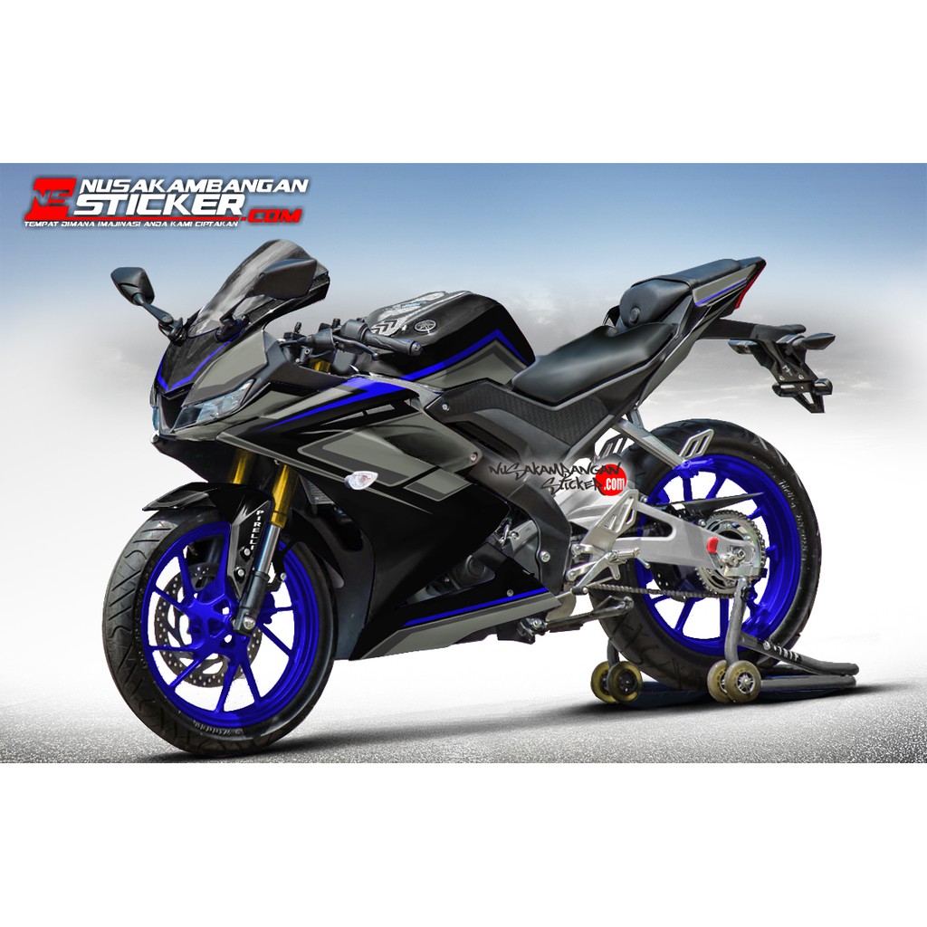 Decal Stiker R15 V3 Hitam Grafis