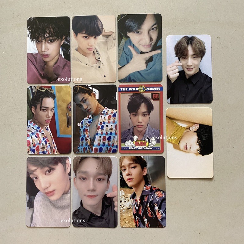 EXO Kai Chen Suho Chanyeol Official Photocard [BACA DESC‼️] PC Kokobop LMR Japan Universe SFY Power