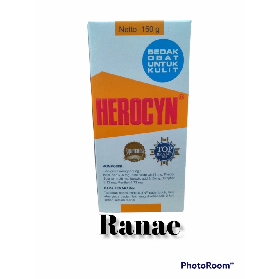 150G dan 85G bedak herocyn / herocin gatal-gatal